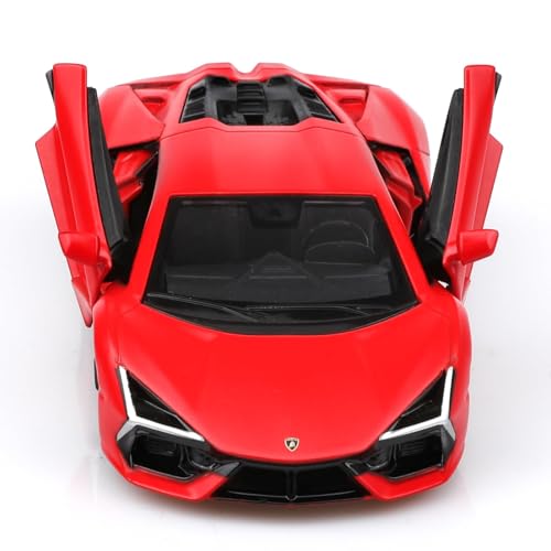 TOKAXI 1:36 Scale Lamborghini Revuelto Diecast Car - Pull Back Toy for Kids & Collectors, Red