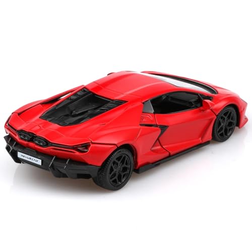 TOKAXI 1:36 Scale Lamborghini Revuelto Diecast Car - Pull Back Toy for Kids & Collectors, Red