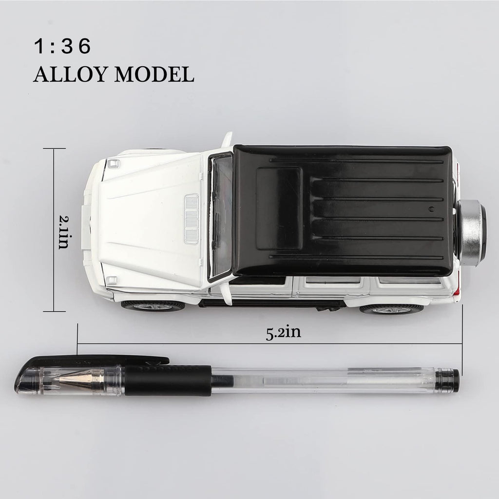 TOKAXI 1/36 Scale Mercedes Benz AMG G63 Diecast Car – Pull Back G Wagon Toy with Opening Doors