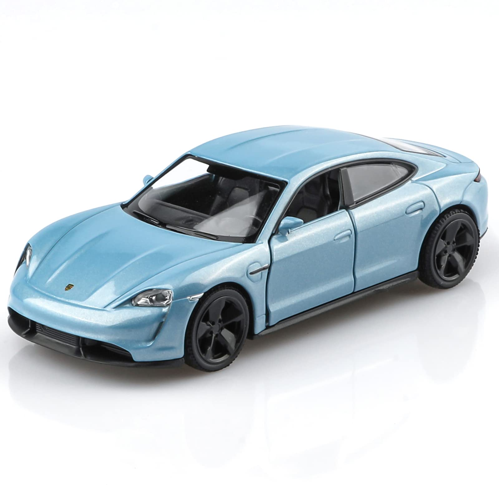 TOKAXI 1/36 Scale Porsche Taycan Turbo Diecast Car – Pull-Back Toy for Kids