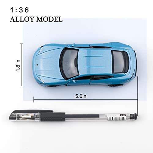 TOKAXI 1/36 Scale Porsche Taycan Turbo Diecast Car – Pull-Back Toy for Kids