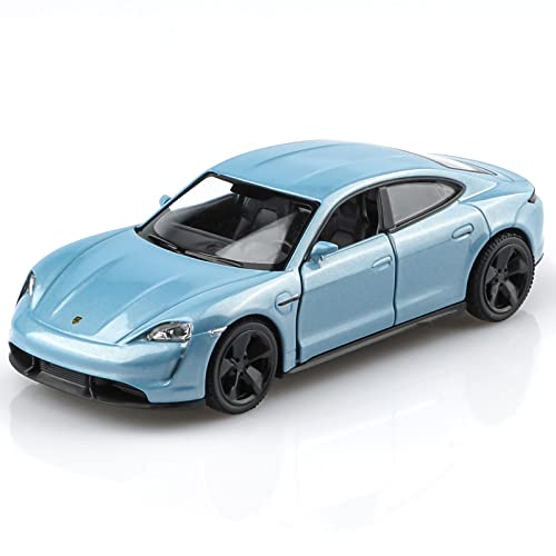TOKAXI 1/36 Scale Porsche Taycan Turbo Diecast Car – Pull-Back Toy for Kids