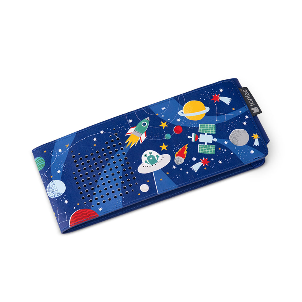 Tonies Sleeve for Toniebox 2 - Space Design Wrap - Faux Leather & Silicone
