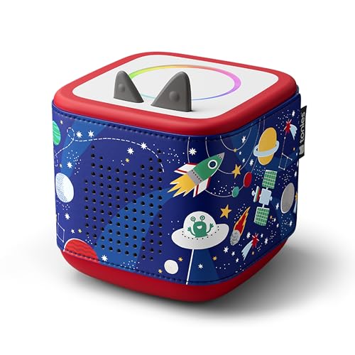 Tonies Sleeve for Toniebox 2 - Space Design Wrap - Faux Leather & Silicone