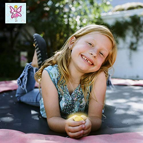 Tooth Fairy Coins – 8 Pack Golden Zinc Alloy Keepsakes for Lost Tooth Kids