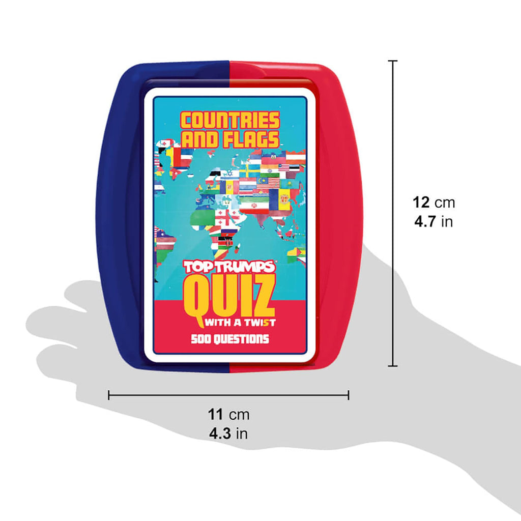 Top Trumps Countries and Flags: Geography Trivia Card Game for 2+ Players Ages 8+