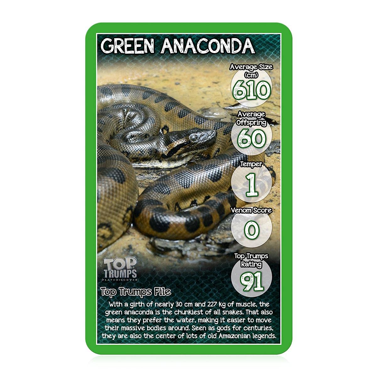 Top Trumps Snakes Card Game – 30 Cards of Slithery Facts & Fun