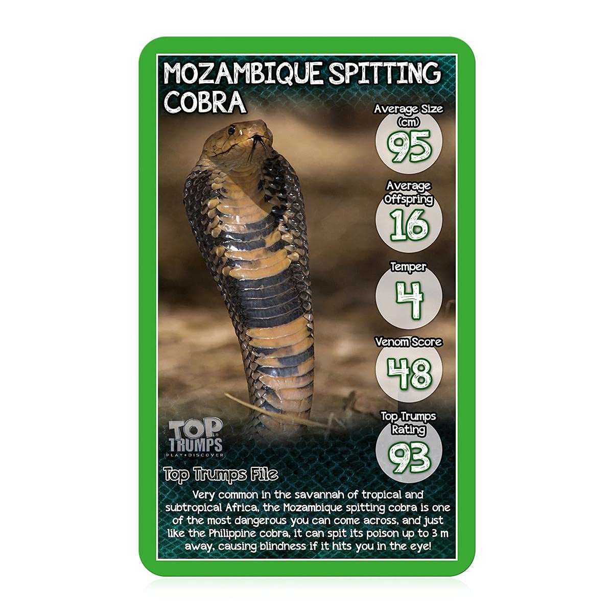 Top Trumps Snakes Card Game – 30 Cards of Slithery Facts & Fun