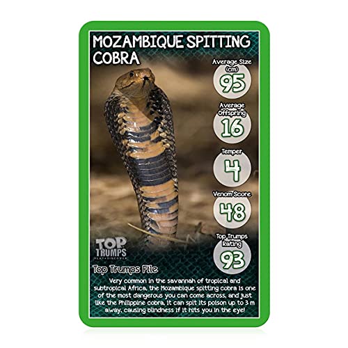 Top Trumps Snakes Card Game – 30 Cards of Slithery Facts & Fun