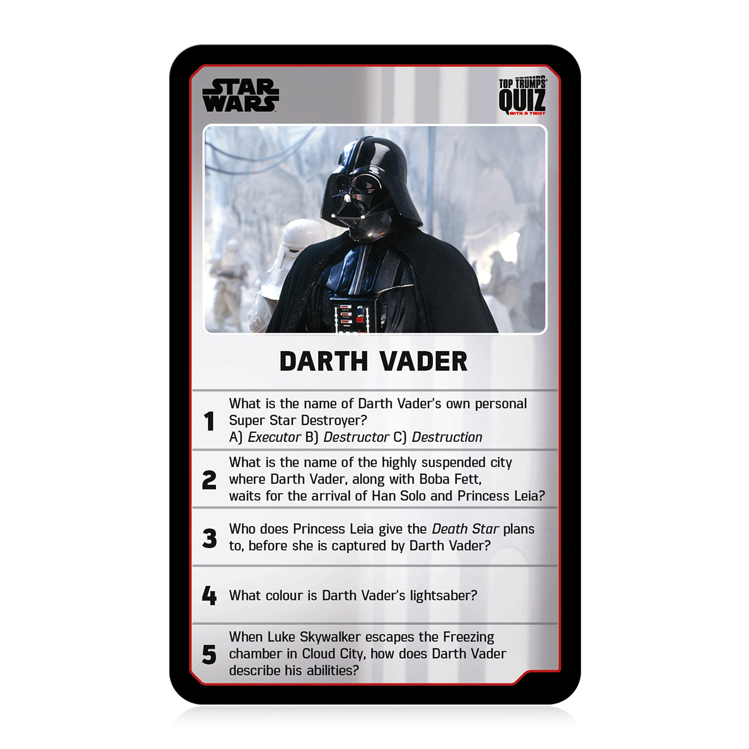 Top Trumps Star Wars Quiz Game – Trivia Card Game for Kids and Adults Ages 12+