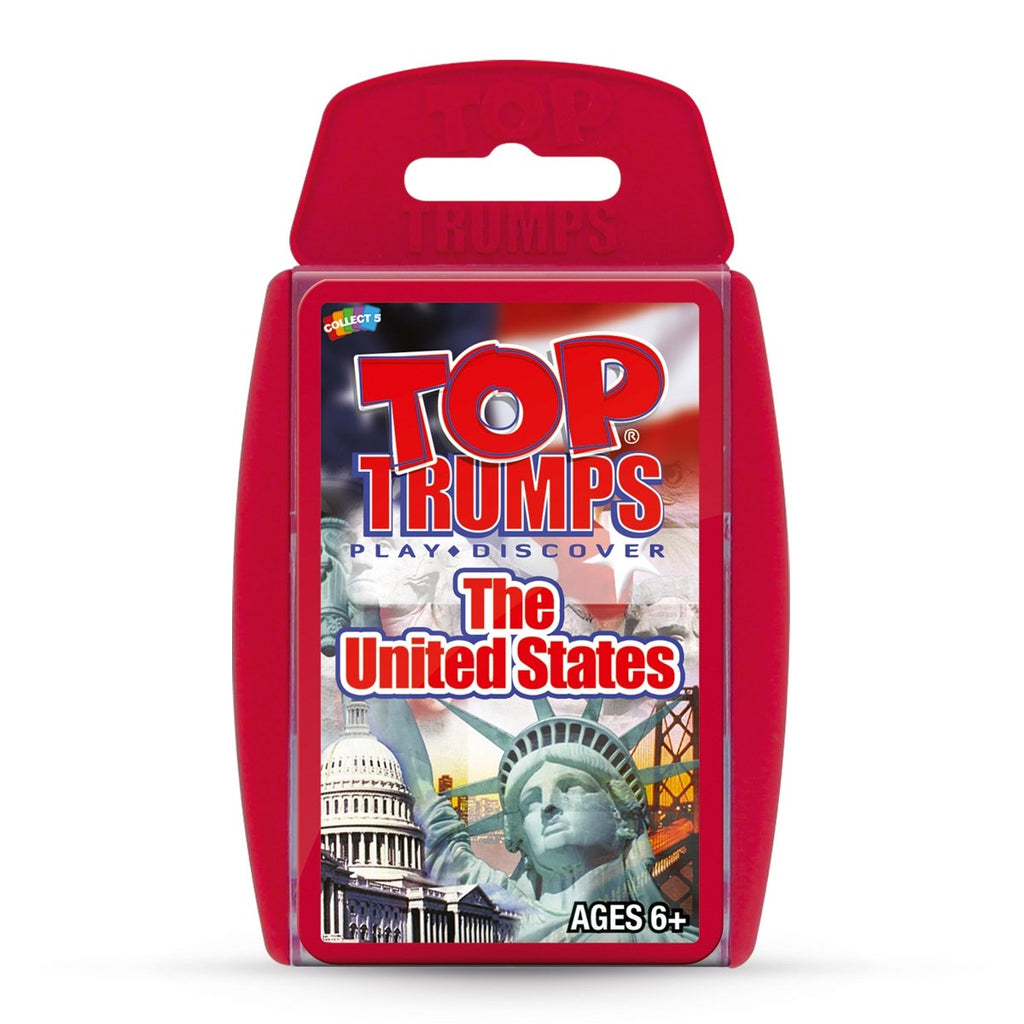 Top Trumps United States Card Game: 50 States, Family Fun, Educational Travel Game for Ages 6+