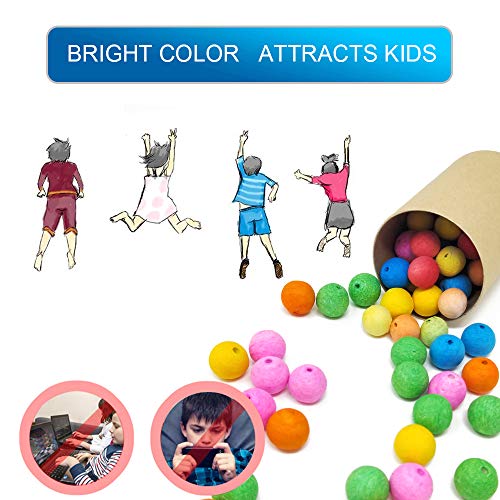 TOPRADE Clay Slingshot Ammo - 100 Colorful Pellets, Safe for Kids, Indoor & Outdoor Use