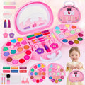 Topsolid Kids Makeup Set – Washable 19 Eye Shadows & 6 Lip Glosses with Handbag Mirror