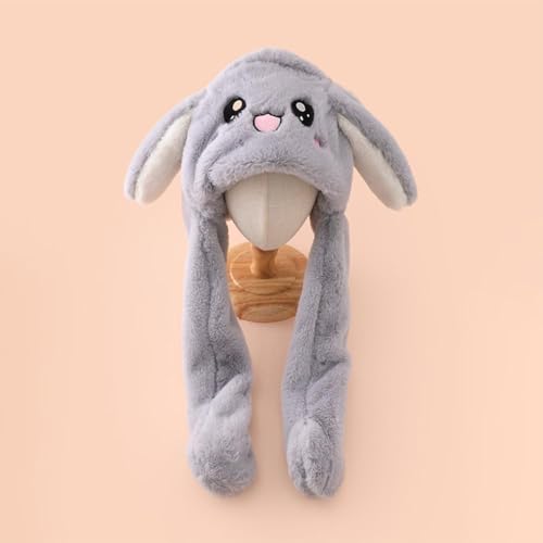 Topwon Plush Bunny Hat - Cute Animal Earflap Cap for Fun Dress-Up and Parties