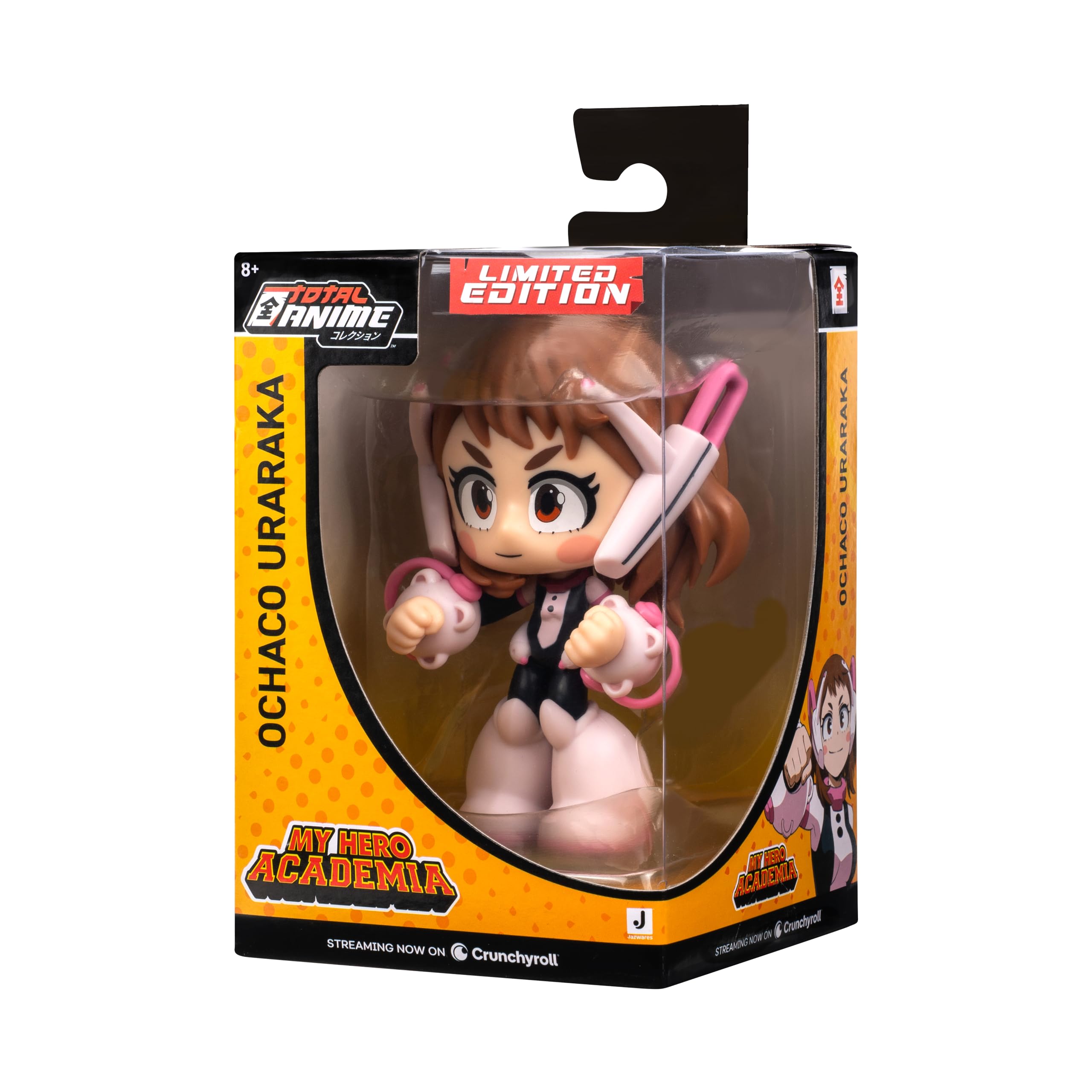 Total Anime Ochaco Uraraka Kawaii Figure - 4-Inch Articulated Mini-Figure with Display Base