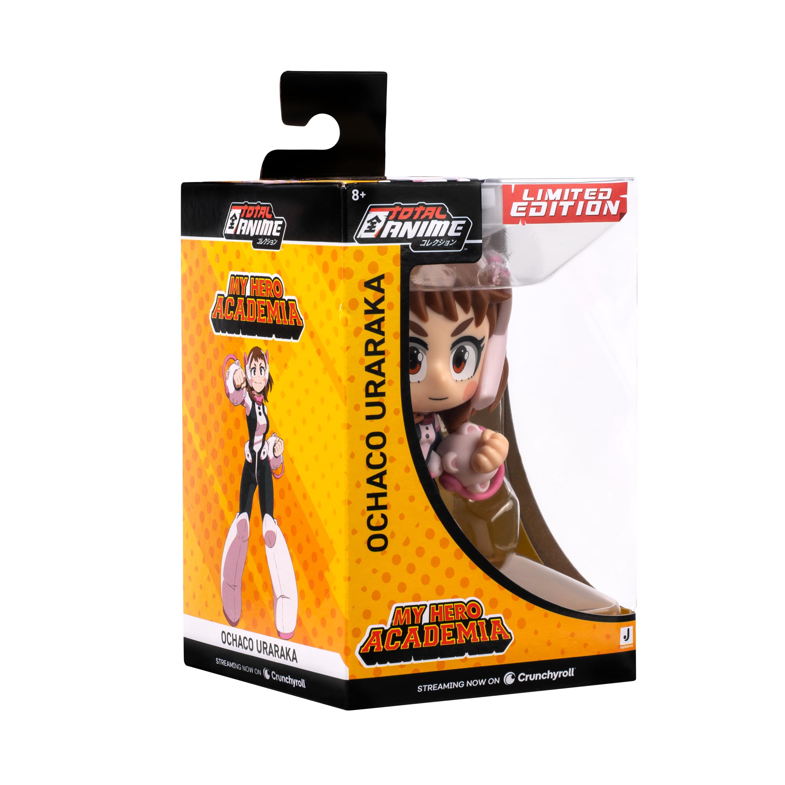 Total Anime Ochaco Uraraka Kawaii Figure - 4-Inch Articulated Mini-Figure with Display Base
