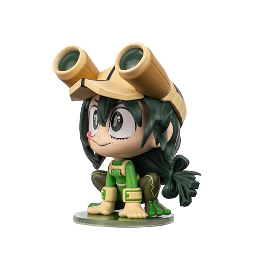 Total Anime Tsuyu Asui (Kawaii) 4-Inch Articulated My Hero Academia Figure with Display Base