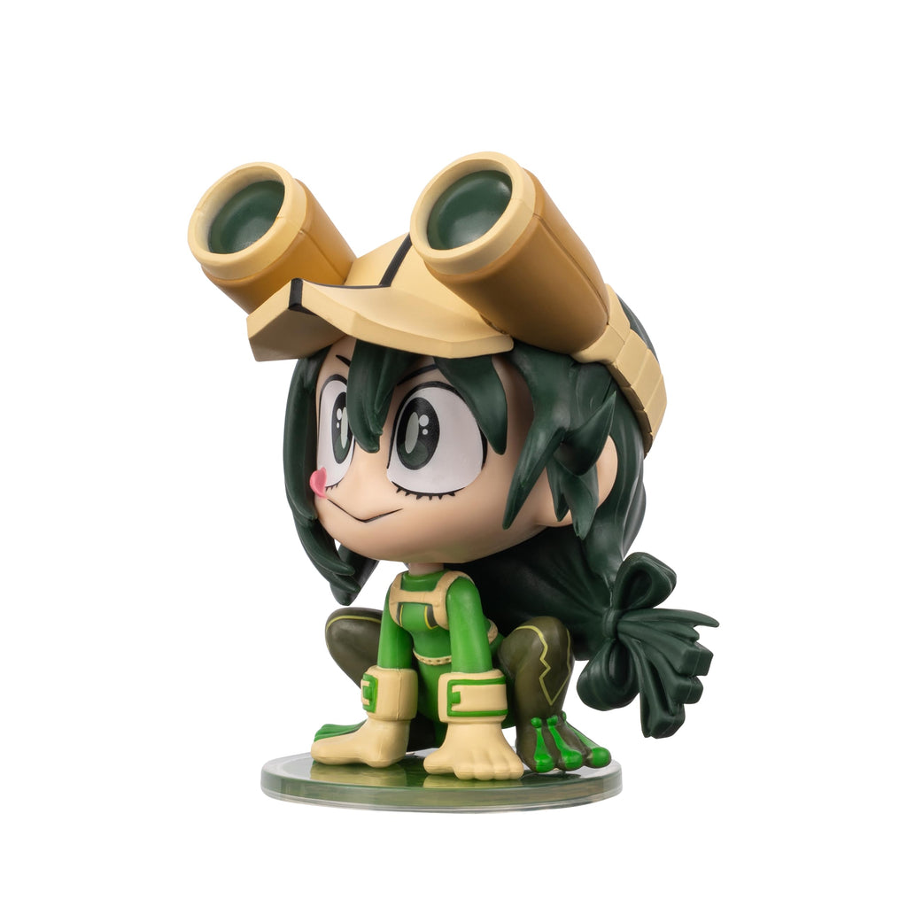 Total Anime Tsuyu Asui (Kawaii) 4-Inch Articulated My Hero Academia Figure with Display Base