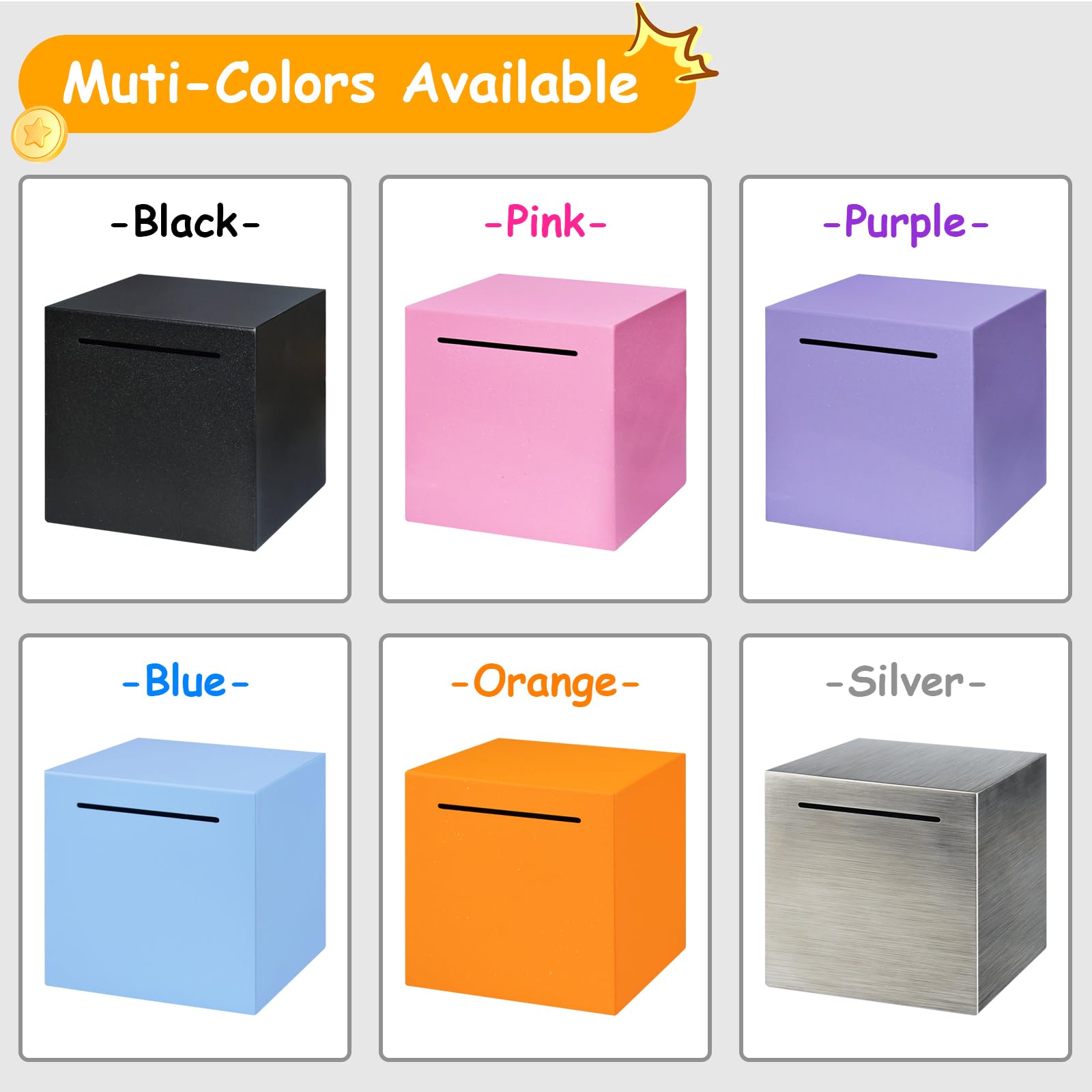 Totola Stainless Steel Piggy Bank – Indestructible 4.72-Inch Savings Box with Must-Break-to-Open Design (Purple)