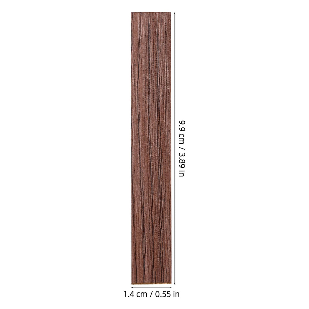 TOYANDONA 40-Piece Self-Adhesive Dollhouse Wood Flooring - Dark Brown Miniature Floorboards for DIY Dollhouse Décor