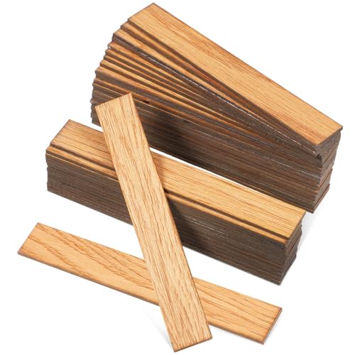 TOYANDONA 40-Piece Self-Adhesive Miniature Wood Flooring for Dollhouse - Light Brown