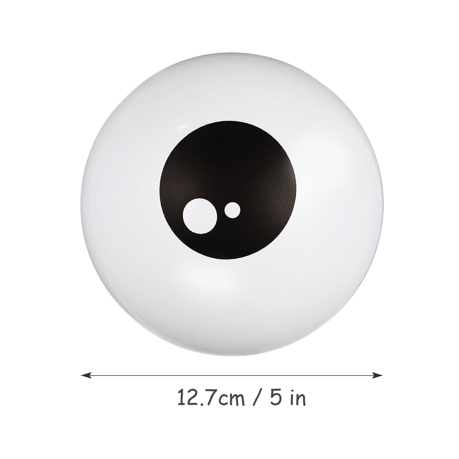 TOYANDONA 5-Inch Halloween Eyeball Balloons – Spooky Latex Party Decorations (12.7 cm, White)