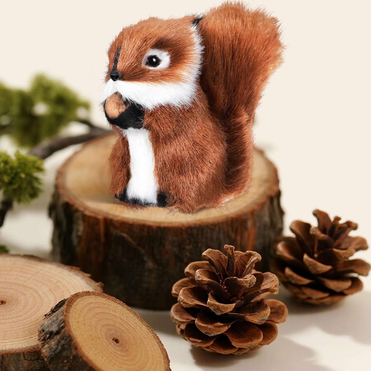 TOYANDONA Realistic Squirrel Plush Toy – Lifelike Small Stuffed Animal for Decoration, Play, and Photography