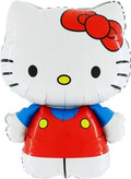 Toyland 30-Inch Hello Kitty Foil Balloon (Red/Blue) - Self-Sealing Valve for Air or Helium