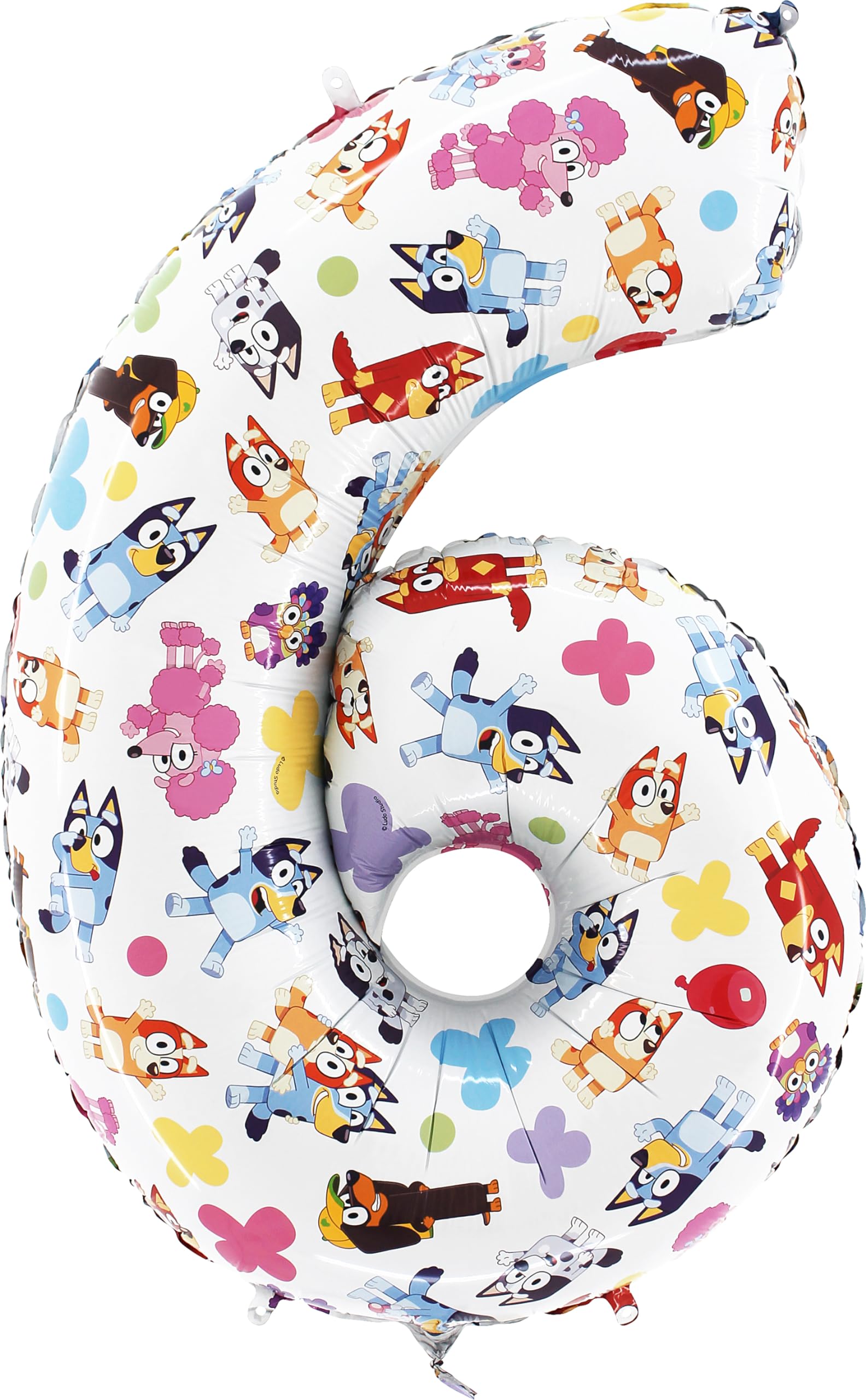 Toyland Bluey & Bingo Number Foil Balloon 26 Inch - Kids Party Decoration (Numbers 1-6)