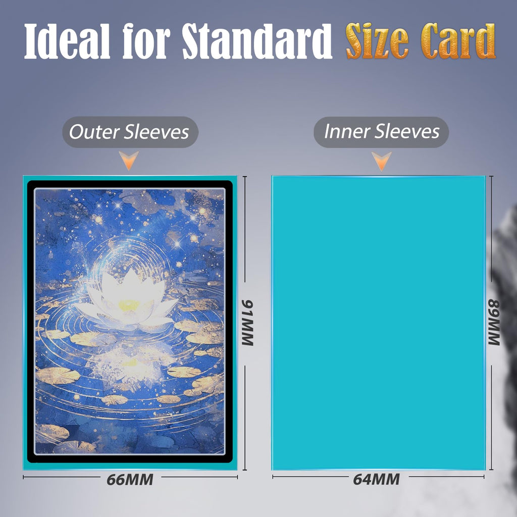 toyopeny Matte Card Sleeves (612 Pack) – 6 Colors, 66x91mm, Acid-Free for TCG, Sports & Magic