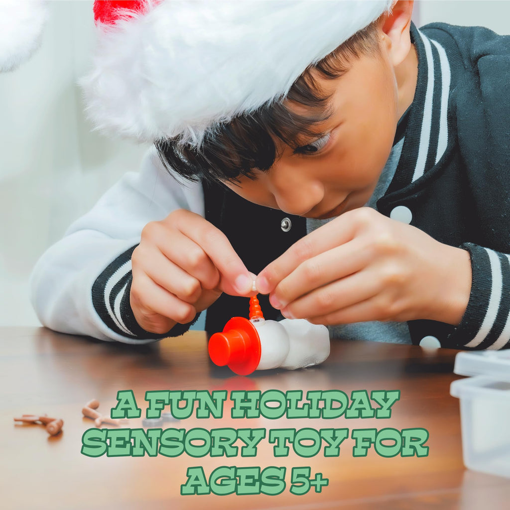 Toysmith Melting Snowman – Reusable Putty Kit with Accessories – Build, Melt, and Rebuild Again and Again