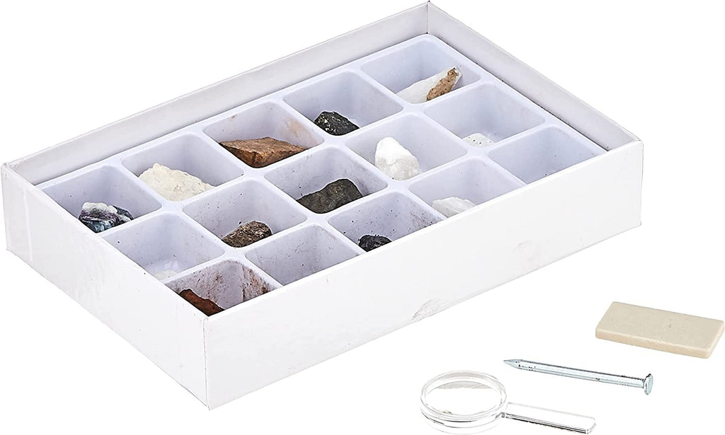 Toysmith Mineral Science Kit – 15 Rock Specimens for Young Geologists