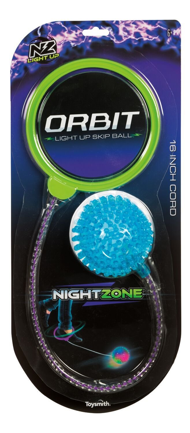 Toysmith NightZone Orbit Light Up Skip Ball with Flashing LED