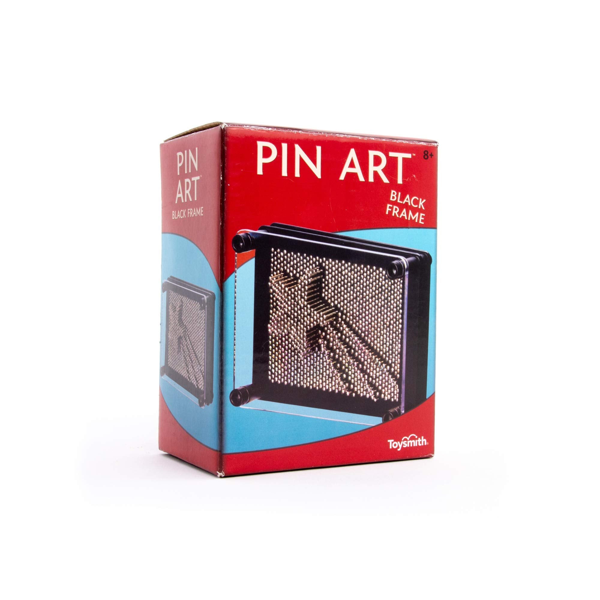Toysmith Pin Art – 3D Fidget Desk Toy, Black Frame, 3.75 x 5 Inches