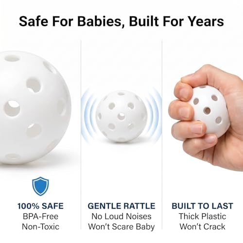 Toyvian 50-Pack Noise Maker Inserts – Replacement Sound Inserts for Baby Rattles, Plush Toys, Dolls, and Pillows