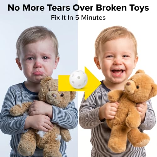 Toyvian 50-Pack Noise Maker Inserts – Replacement Sound Inserts for Baby Rattles, Plush Toys, Dolls, and Pillows