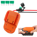 TPDL Power Wheel DIY Adapter for Ridgid AEG 18V Battery - 14AWG Wire with 30A Fuse & Terminals