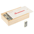 Trademark Games Double Nine Domino Set with Wooden Storage Case – 55 Premium Tiles for Family Game Night