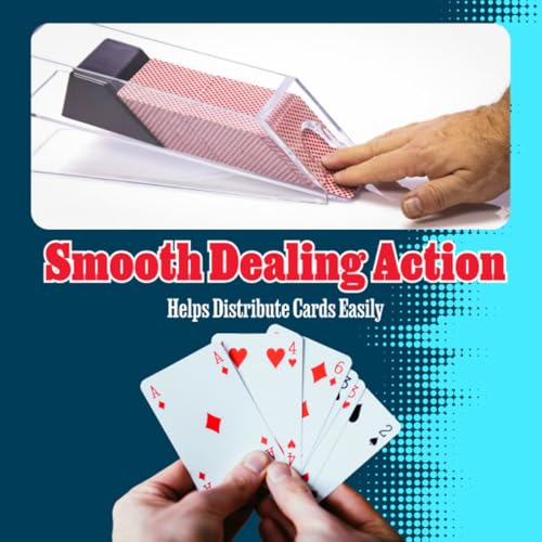 Trademark Poker 6 Deck Acrylic Blackjack Dealing Shoe with Steel Roller
