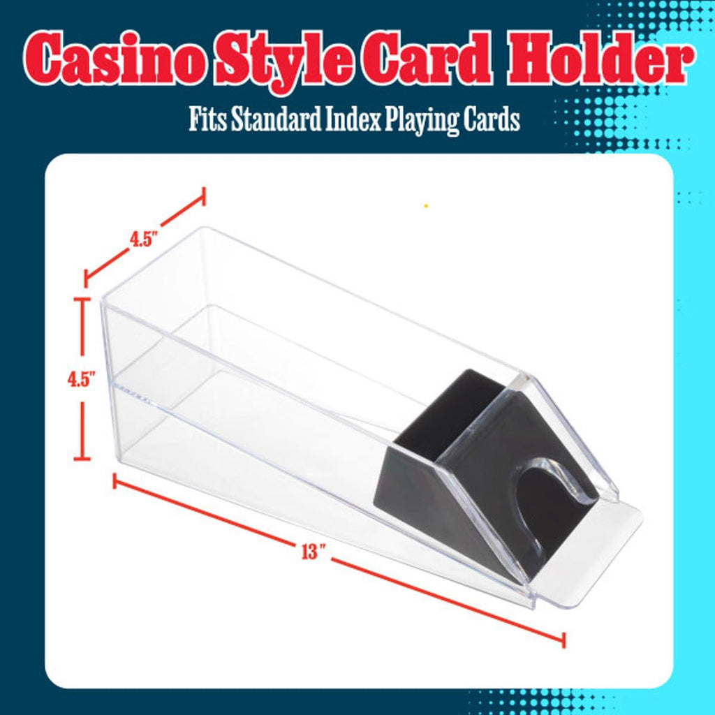 Trademark Poker 6 Deck Acrylic Blackjack Dealing Shoe with Steel Roller