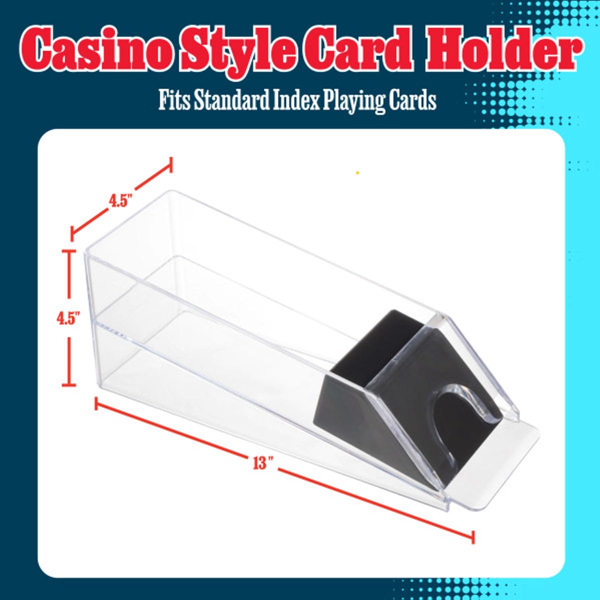 Trademark Poker 6 Deck Acrylic Blackjack Dealing Shoe with Steel Roller