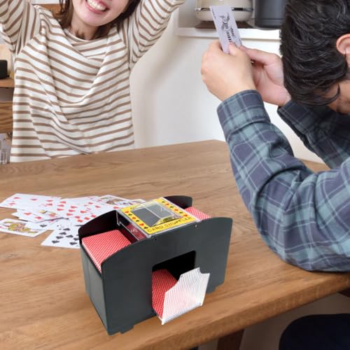 Trademark Poker Automatic Card Shuffler – 4-Deck Battery-Operated Playing Card Dispenser for Game Night and Casino