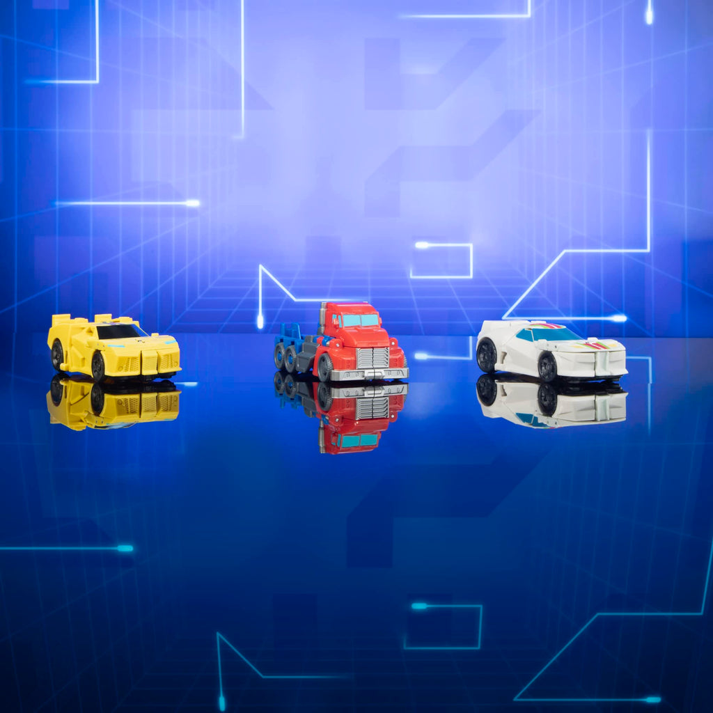 Transformers EarthSpark 1-Step Flip Changer Bumblebee 4-Inch Action Figure - Robot to Sports Car in One Flip