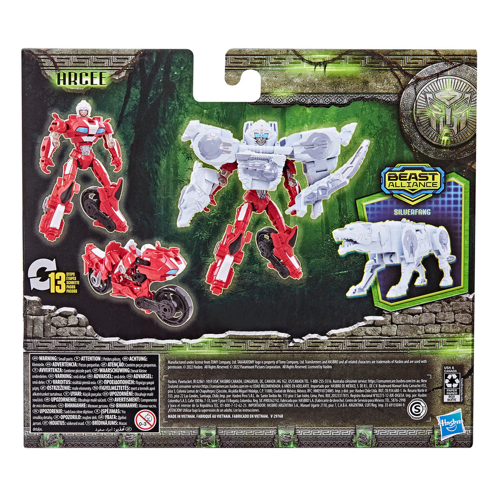 Transformers Rise of the Beasts Beast Alliance Arcee & Silverfang 2-Pack Action Figures
