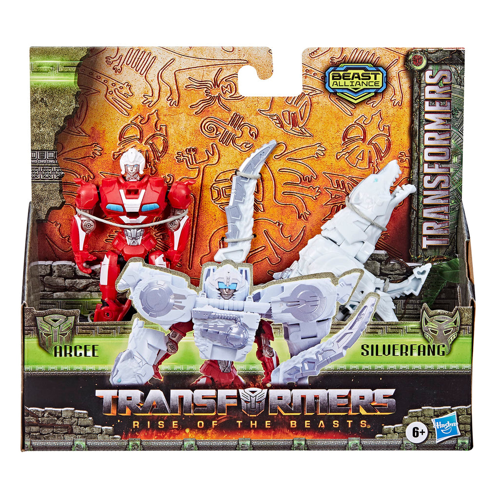 Transformers Rise of the Beasts Beast Alliance Arcee & Silverfang 2-Pack Action Figures