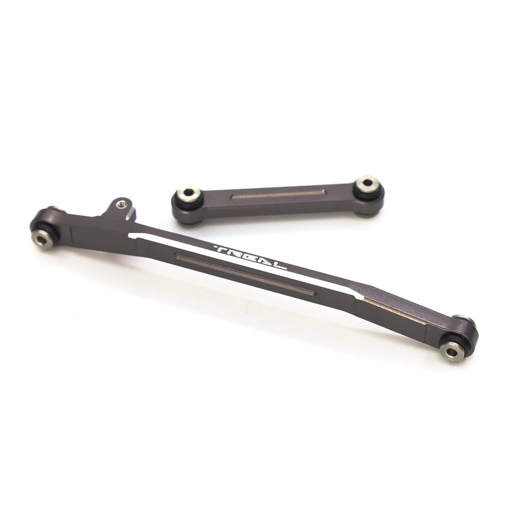 Treal 7075 Aluminum Steering Linkage Set for Axial SCX24 1/24 RC Crawler - Grey V2