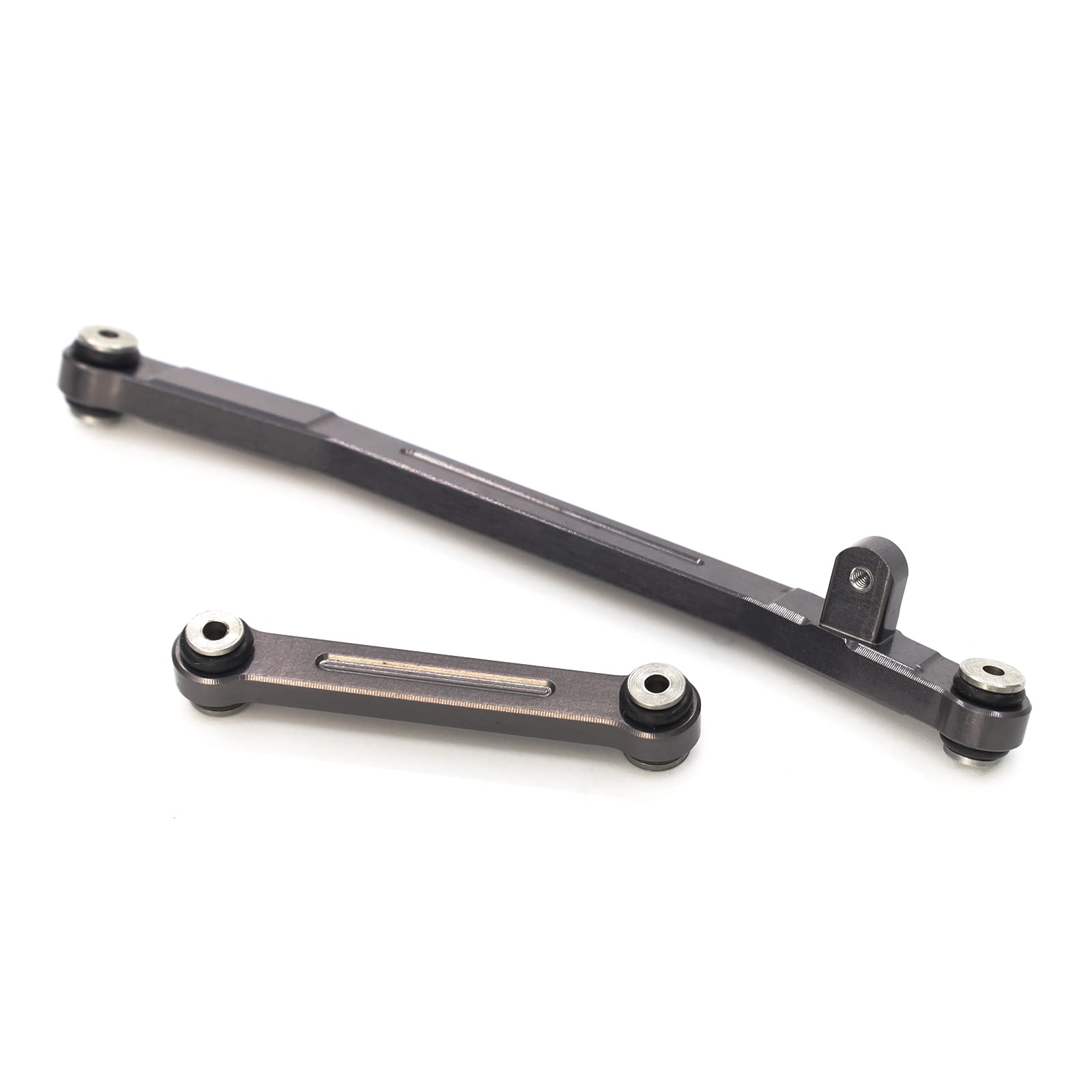 Treal 7075 Aluminum Steering Linkage Set for Axial SCX24 1/24 RC Crawler - Grey V2