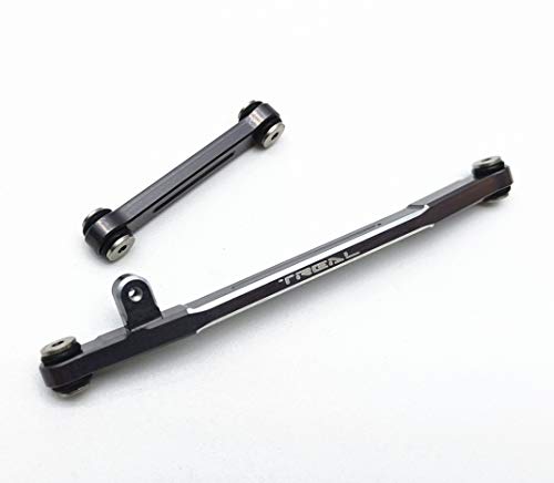 Treal 7075 Aluminum Steering Linkage Set for Axial SCX24 1/24 RC Crawler - Grey V2