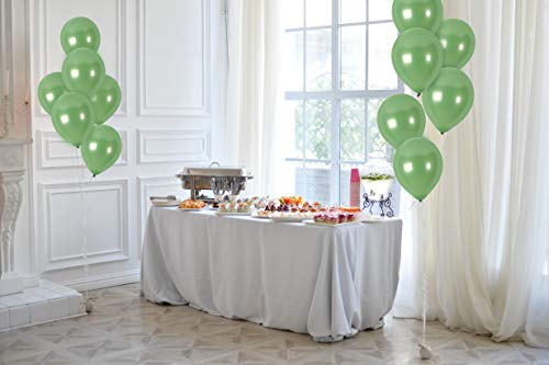 Treasures Gifted 12-Inch Metallic Sage Green Balloons – 36 Pack with Ribbon for Parties, Weddings, and Celebrations