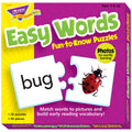 Trend Enterprises Easy Words Fun-to-Know Puzzles - 40-Piece Matching Game for Early Vocabulary Building